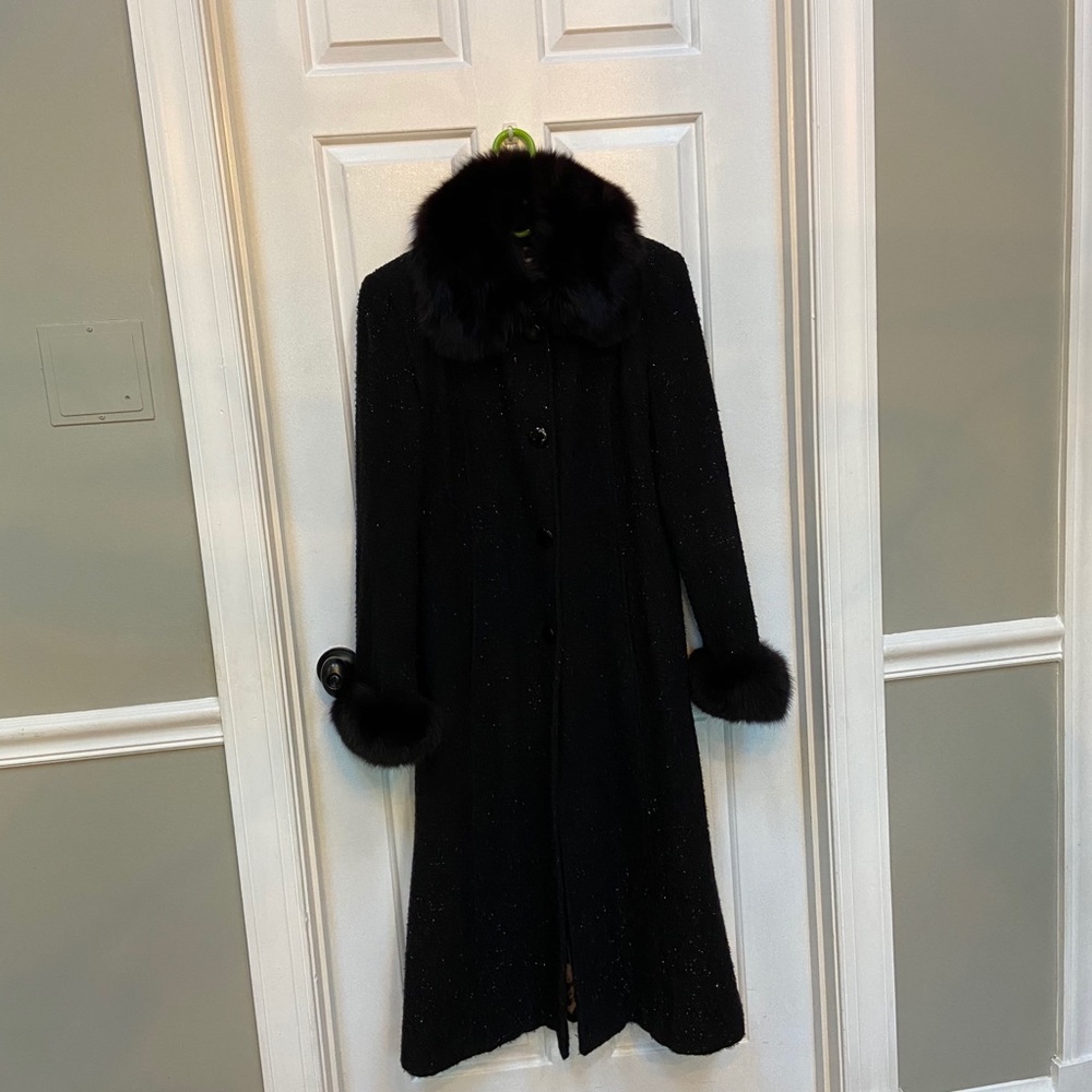Marvin Richards Fur and Wool/Nylon Coat